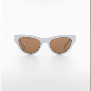 MANGO Cat-eye sunglasses WHITE -NEW WITH TAG!